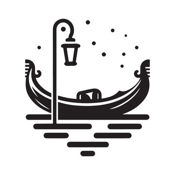 recommend clip art: Stunning Gondola Silhouettes in Vector Format – Perfect for Print & Web