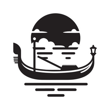 recommend clip art: Stunning Gondola Silhouettes in Vector Format – Perfect for Print & Web