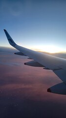 Obraz premium Airplane Sunset