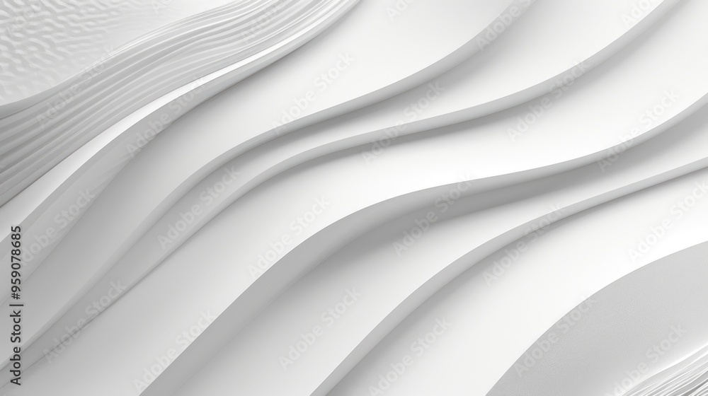 Poster a close-up shot of a white wall with wavy lines, great for background or texture use