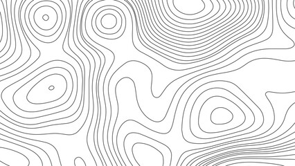 Fototapeta premium Abstract topographic map background. Line topography map contour background, geographic grid. Abstract vector illustration.