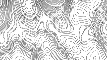  Abstract topographic map background. Line topography map contour background, geographic grid. Abstract vector illustration.
