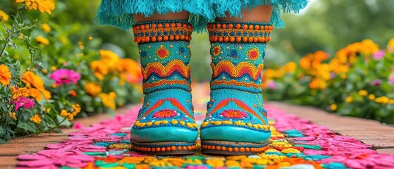 Ethnic parades celebrating cultural festivals with colorful attire