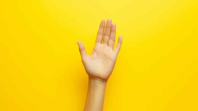 Hand Geb&auml;rdensprache Handzeichen Generative AI