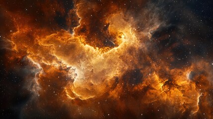 Obraz premium Cosmic Dust and Gas: Early Stages of Solar System Formation