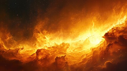 Fototapeta premium Nebula Collapse: High-Detail Birth of Our Solar System
