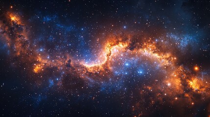 Fototapeta premium Primeval Galaxies Merging in Cosmic Dance