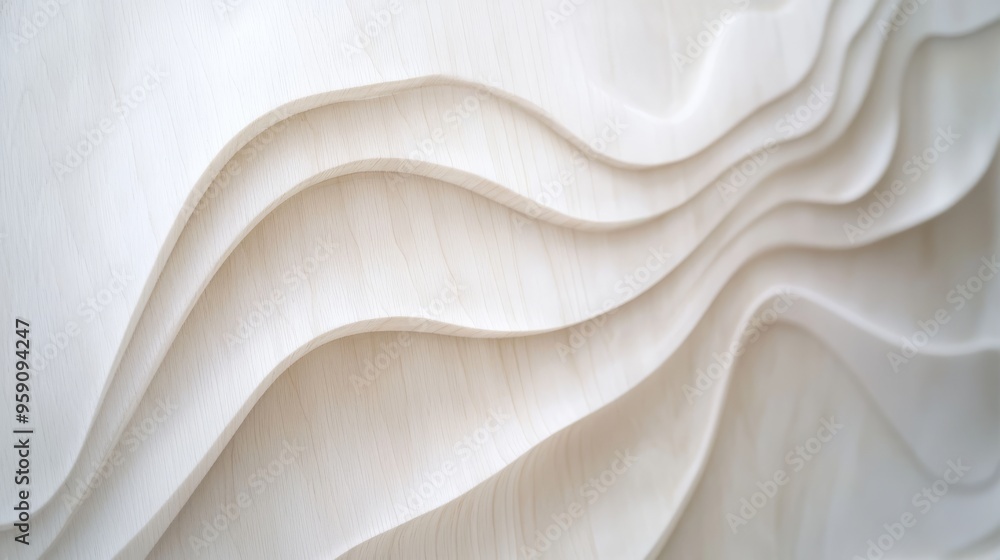 Aufkleber this beautiful and elegant plywood background features an exquisite abstract wave pattern rendered i