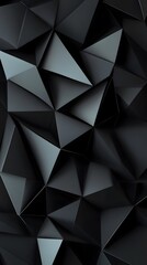 Fototapeta premium Dark gray geometric background with dark gray triangular shapes