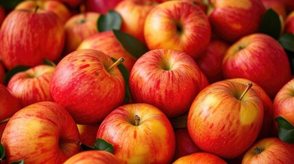 Harvested Apples Piled for Market