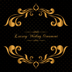 luxury frame ornament border decoration
