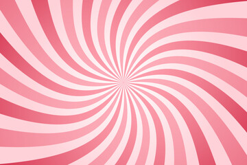 Candy color sunburst background. Swirling radial ice cream background. Swirl candy background