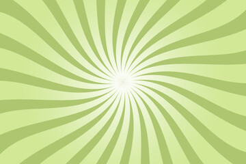 Sun rays green vector background