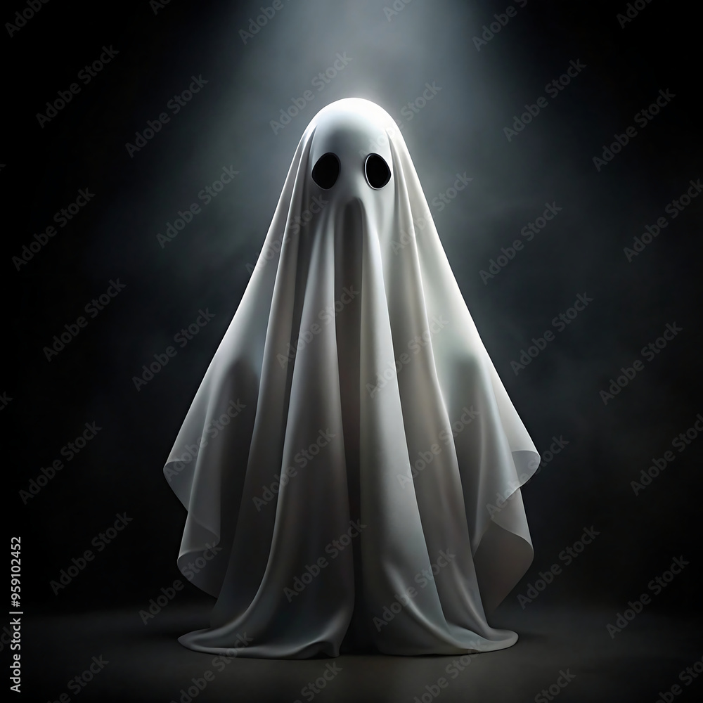 Wall mural halloween ghost in the dark