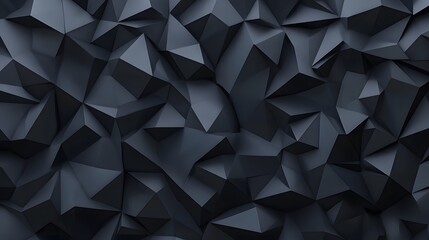 Fototapeta premium Dark gray geometric background with dark gray triangular shapes