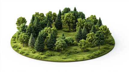 A beautiful small forest clipart