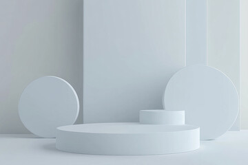 A minimalist 3D abstract background with simple, geometric shapes in soft greys and whites. The clean, uncluttered design conveys a sense of clarity and professionalism.