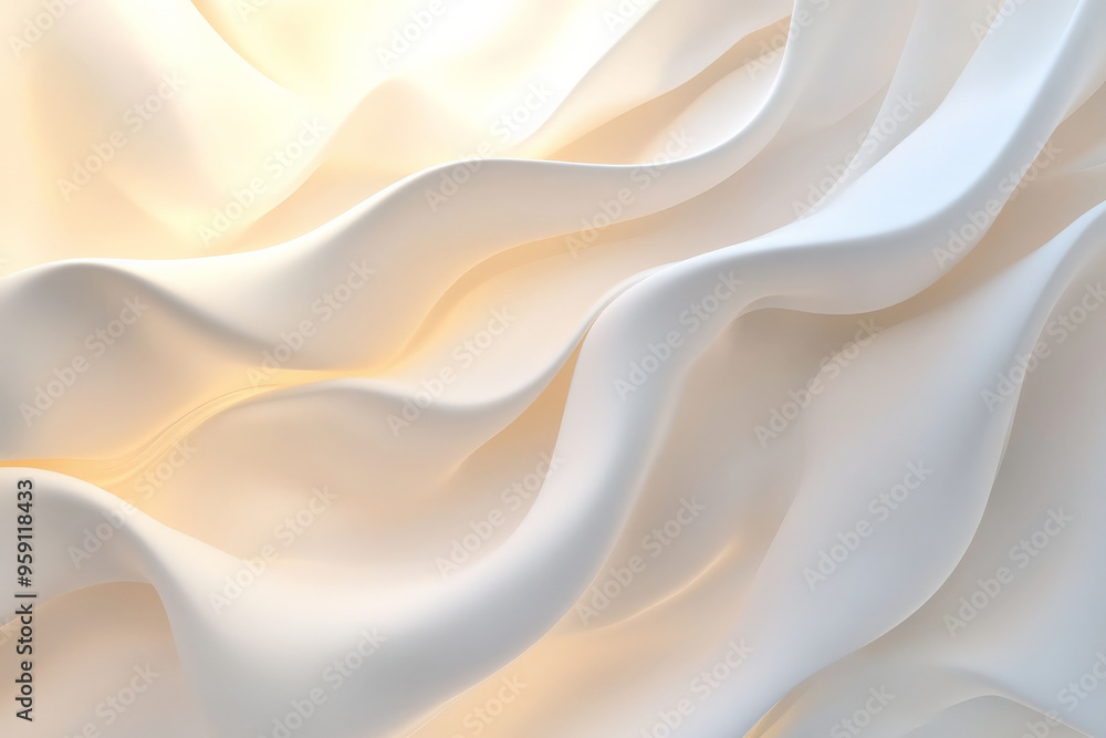 Aufkleber a 3d light white background with soft, luminous gradients and subtle shadows. the design features a 