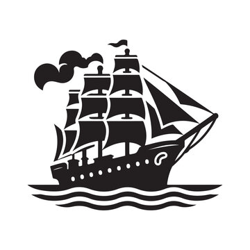 recommend clip art: Maritime Brig Silhouette Vector Illustrations – Ready to Use