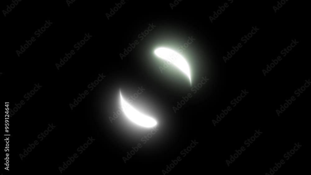 Poster abstract neon circle led animation 3d rendering,