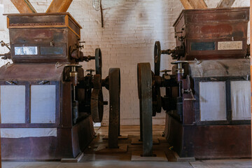 Old manufacture of flour. Roller mills in old flour milling plant © Mulderphoto