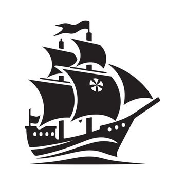recommend clip art: Maritime Brig Silhouette Vector Illustrations – Ready to Use