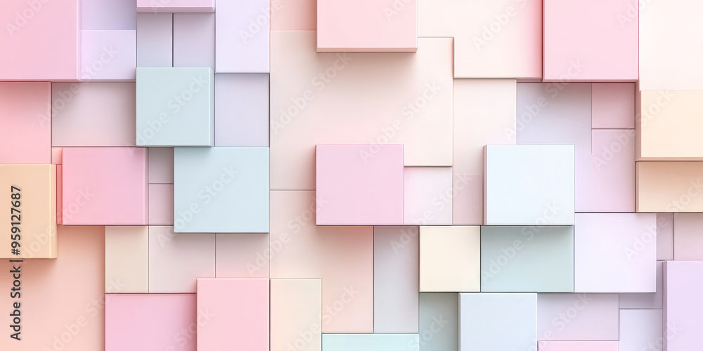 Poster a stylish background with light color blocks arranged in an abstract pattern. the design features a 