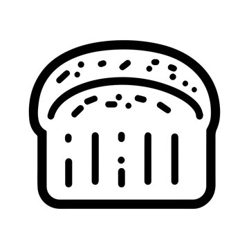 recommend clip art: bread icon or modern line symbol. Vector line art and icon design with bold outline. Black and white Pixel Perfect minimalistic symbol isolated white background. Silhouette simple thin sign