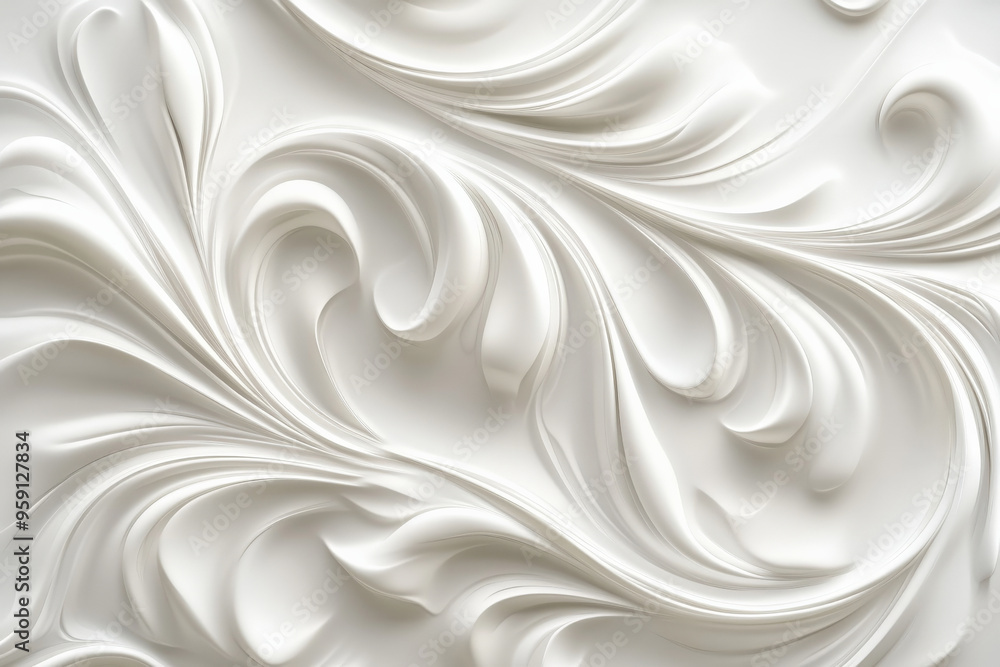 Aufkleber an elegant 3d light white background with soft, flowing gradients and delicate patterns. the design 