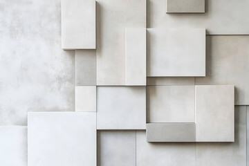 Fototapeta premium A modern background with light color blocks in shades of soft gray and white. The design features a clean, sophisticated look with smooth gradients and refined details.