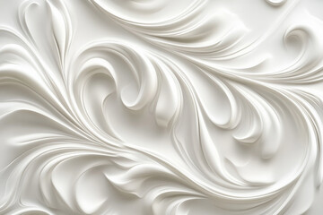 Obraz premium An elegant 3D light white background with soft, flowing gradients and delicate patterns. The design has a high-end, sophisticated feel with a clean, polished look.