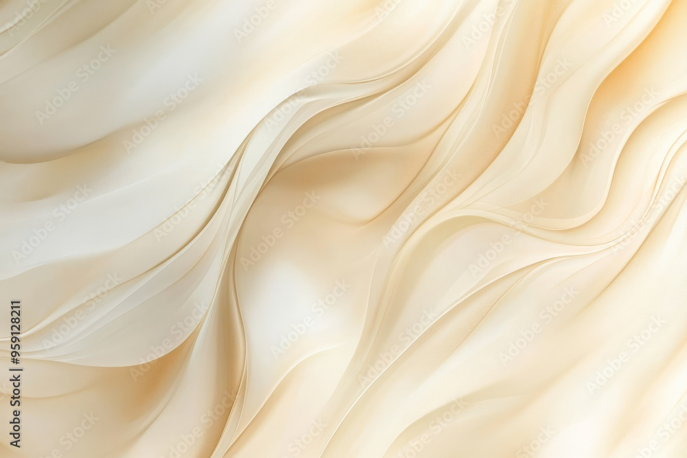 Poster an elegant abstract background with smooth gradients in shades of soft beige and gold. the design fe