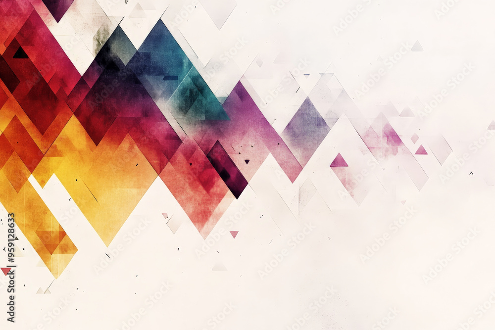 Poster modern web design backdrop featuring a smooth, white background with colorful, abstract patterns of 
