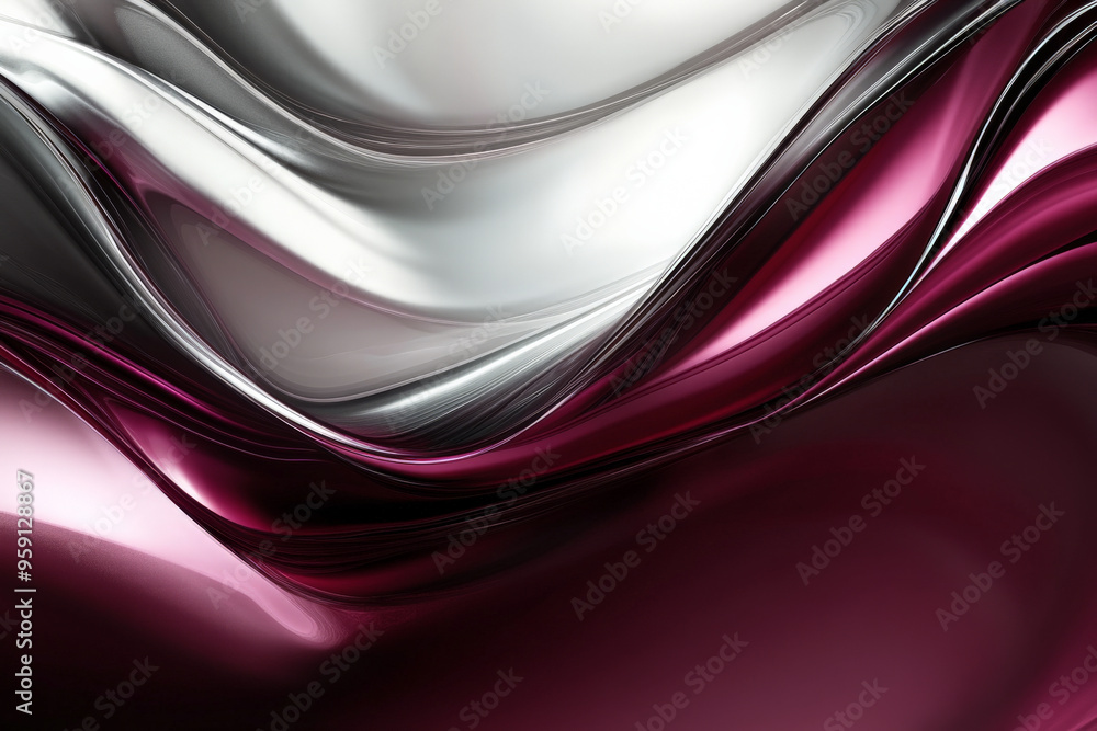 Poster an elegant abstract background with rich, deep colors in burgundy and silver. the design features a 