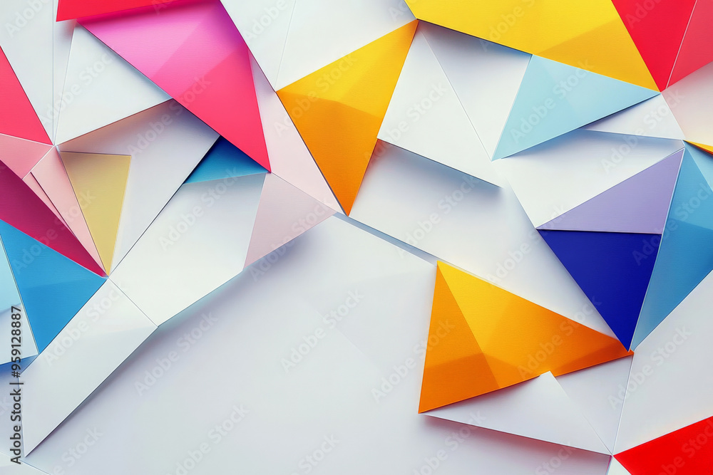Poster modern web design backdrop featuring a smooth, white background with colorful, abstract patterns of 