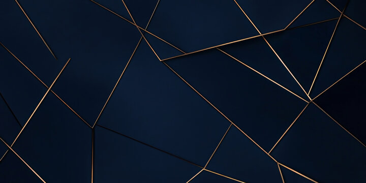 Elegant web design backdrop featuring a deep, navy-blue background with thin, gold lines forming a geometric pattern. The luxurious design adds a touch of sophistication, perfect for high-end brands.
