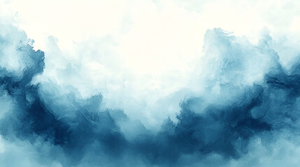 A serene blend of blue and white clouds creating a tranquil atmosphere in a sky during a bright day