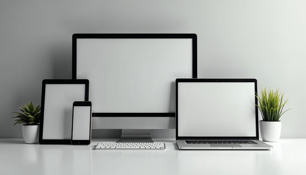 laptop and phone mockup 