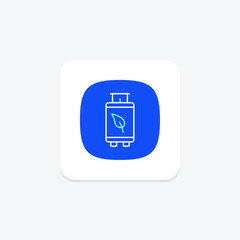 Bio Gas line icon , vector, pixel perfect, illustrator file