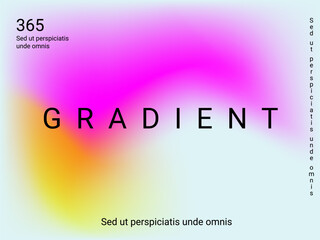 Obraz premium Colorful abstract blurred gradient mesh in retro style. Colorful vector illustration. Vector digital art design. Creative concept design. Abstract colorful liquid background.