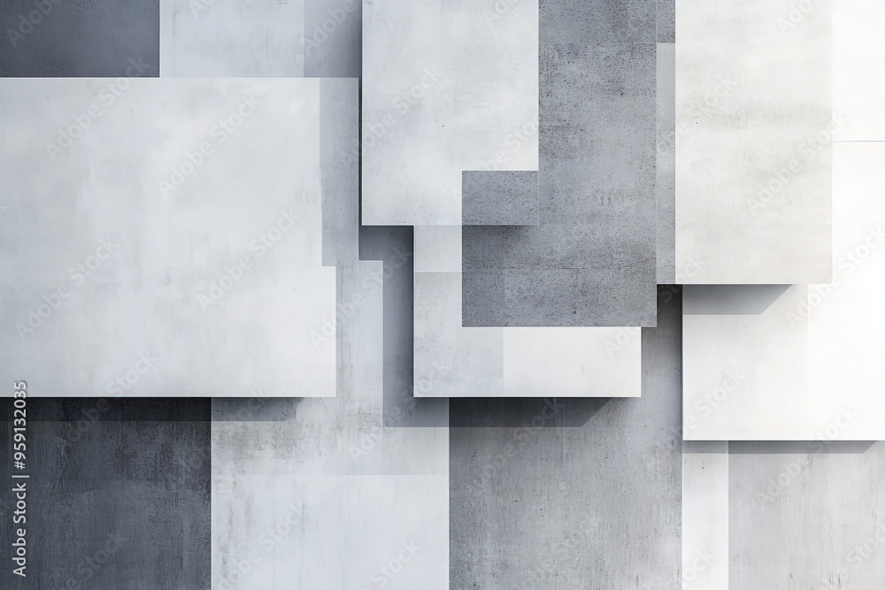 Aufkleber a sleek background with light color blocks in shades of gray and white. the design features a minima