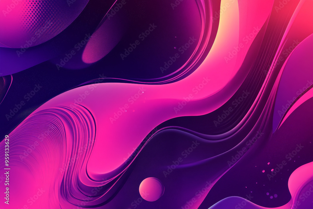 Aufkleber a high-impact magenta tones background with bold, saturated colors and dynamic shapes. the design cr