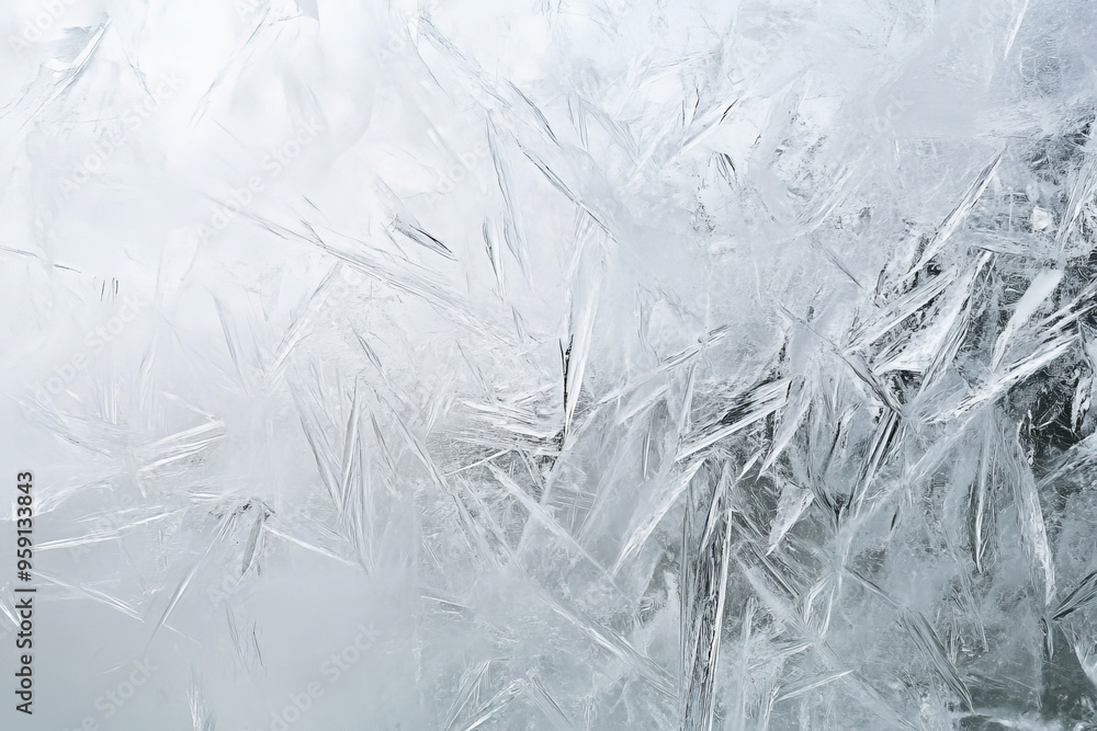 Poster a white surface with a frosted, glass-like texture. the surface appears translucent and smooth with 