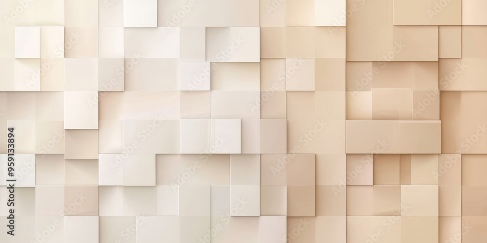 Poster a sophisticated background with light color blocks in shades of beige and taupe. the design features