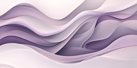 Obraz premium A refined abstract background featuring flowing shapes in muted lavender and silver. The design has an elegant, high-class feel with smooth, gentle gradients.