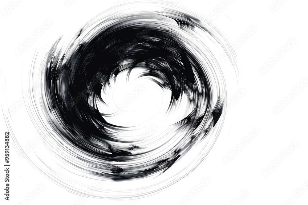 Poster A close-up image of a circular object in monochrome tones, suitable for use in illustrations or designs