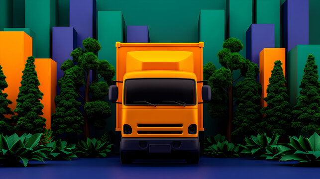 Commerce Concept Delivery Service Mobile Appl