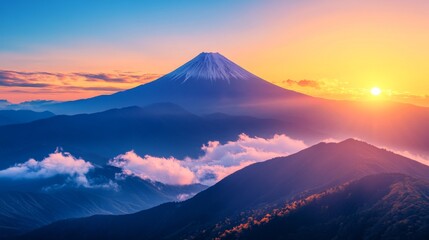 Fototapeta premium Mount Fuji at Sunrise