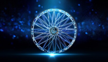 ferris wheel in night