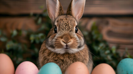 Easter Bunny With Eggs Pers